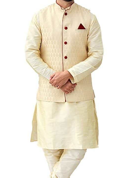 Men's  Silk Regular Kurta Pyjama Set