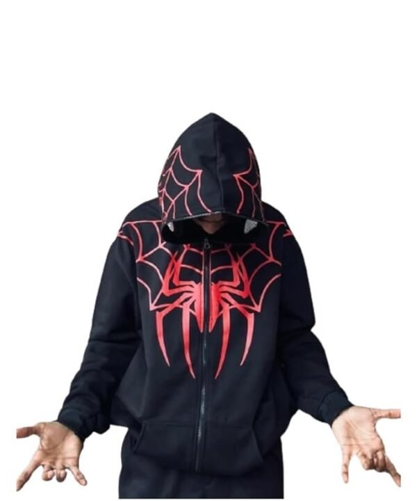 STYLEVERSE Men's Cotton Spiderman Full Zipped Hoodies Trendy and Comfortable