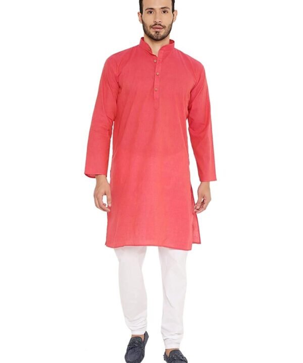 Handloom Cotton Kurta Pyjama Set for Men