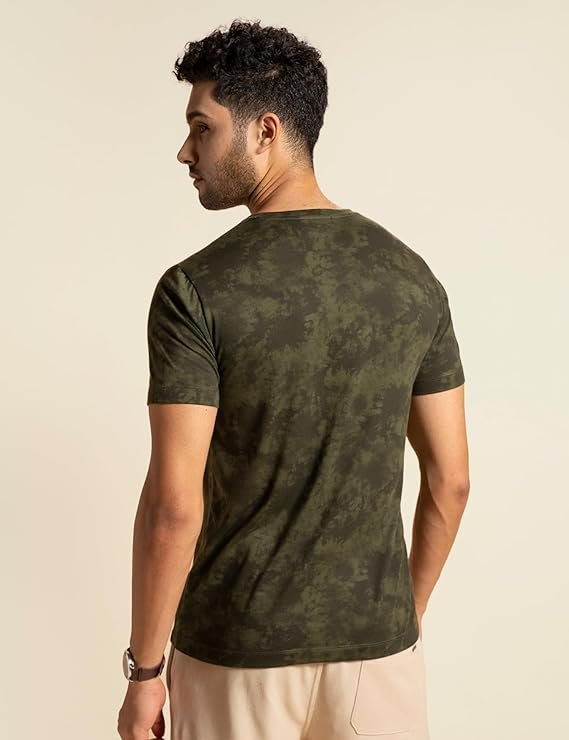 DAMENSCH Regular Fit Cotton Blend Tshirt Half Sleeve Crew Neck Comfortable Casual Lightweight Premium Vortex Elemental Breeeze Tshirts for Men - Image 3