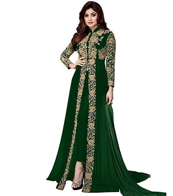 Women's Anarkali Long Gown With Dupatta