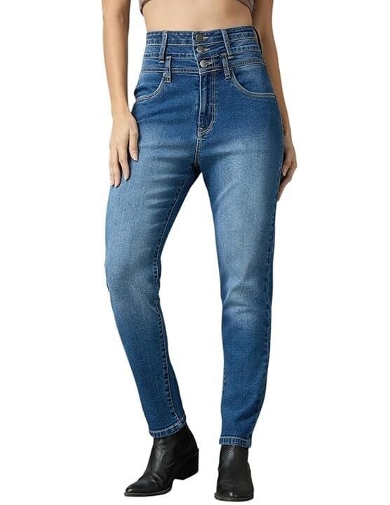 AKA CHIC Supper High Rise Womens Skinny Fit Jeans