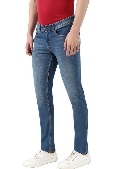 Peter England Men's Neo-Slim Fit Stretchable Jeans