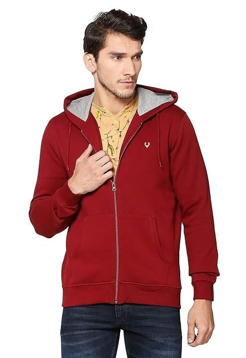 Allen Solly Men's Cotton Hooded Neck Sweatshirt