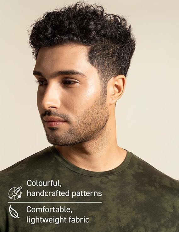 DAMENSCH Regular Fit Cotton Blend Tshirt Half Sleeve Crew Neck Comfortable Casual Lightweight Premium Vortex Elemental Breeeze Tshirts for Men - Image 2